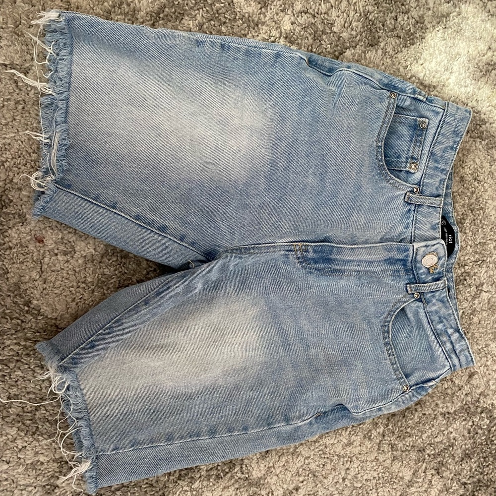 Riot Mom Jean Biker Shorts